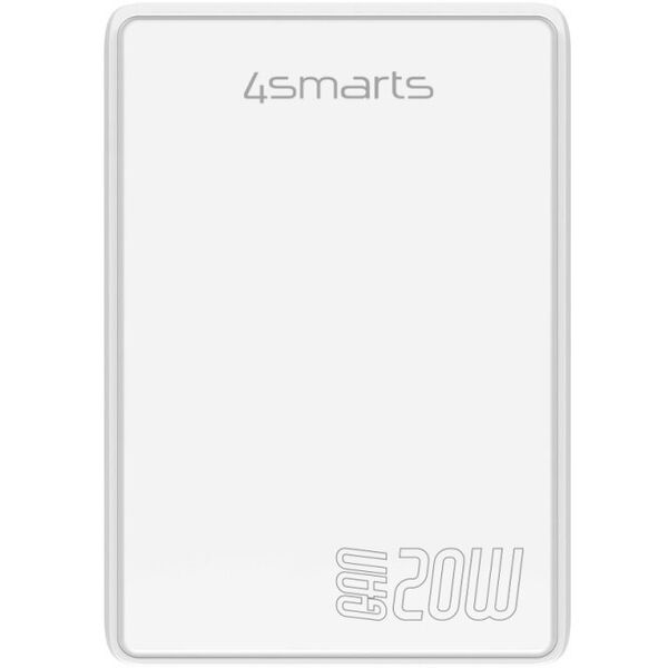 Ładowarka sieciowa 4smarts FlatPlug Duos 20W GaN USB-C + USB-A biały