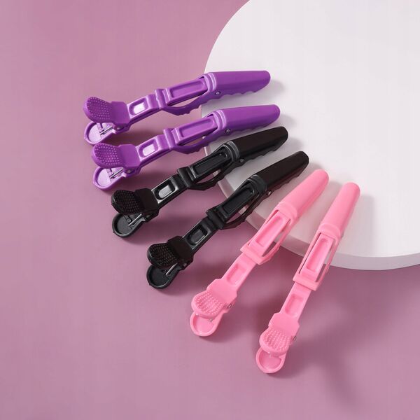 SISTER YOUNG_Lara Hairdressing Clips Set klipsy fryzierskie do włosów Violet 4szt