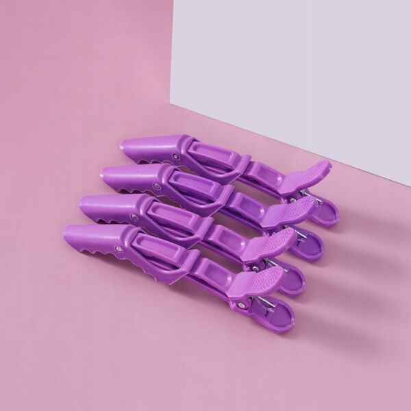 SISTER YOUNG_Lara Hairdressing Clips Set klipsy fryzierskie do włosów Violet 4szt