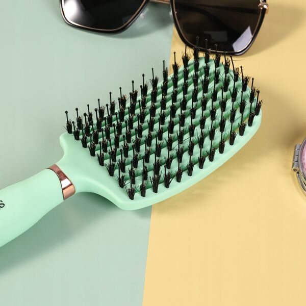 SISTER YOUNG_Ovia Hair Brush szczotka do włosów z włosiem dzika Fresh Mint