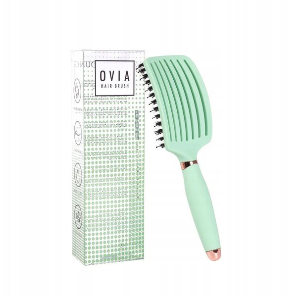 SISTER YOUNG_Ovia Hair Brush szczotka do włosów z włosiem dzika Fresh Mint
