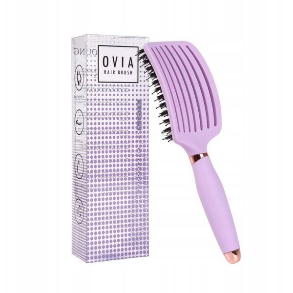 SISTER YOUNG_Ovia Hair Brush szczotka do włosów z włosiem dzika Lilac