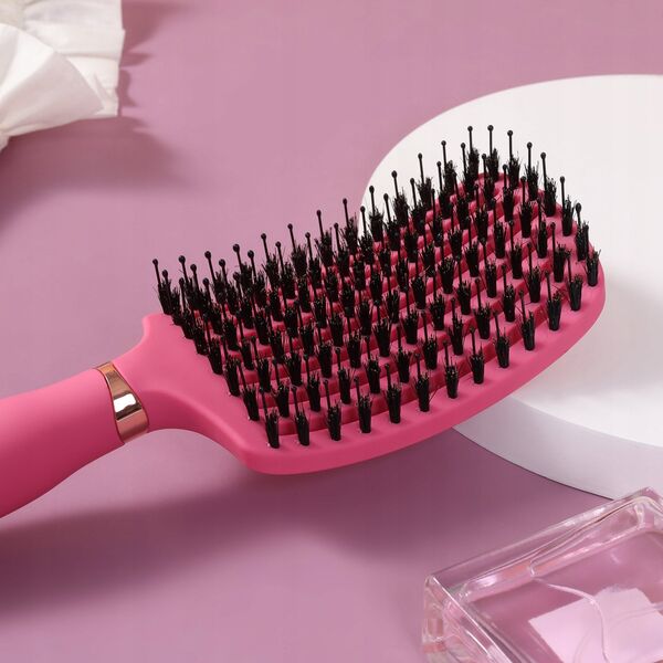 SISTER YOUNG_Ovia Hair Brush szczotka do włosów z włosiem dzika Fuchsia