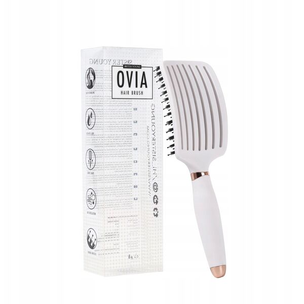 SISTER YOUNG_Ovia Hair Brush szczotka do włosów z włosiem dzika Nude