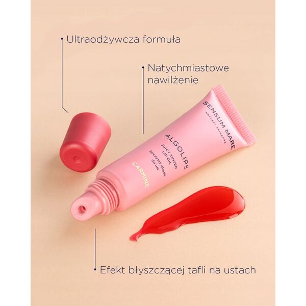 SENSUM MARE_Algolips soczysty olejek do ust Carmine 10ml