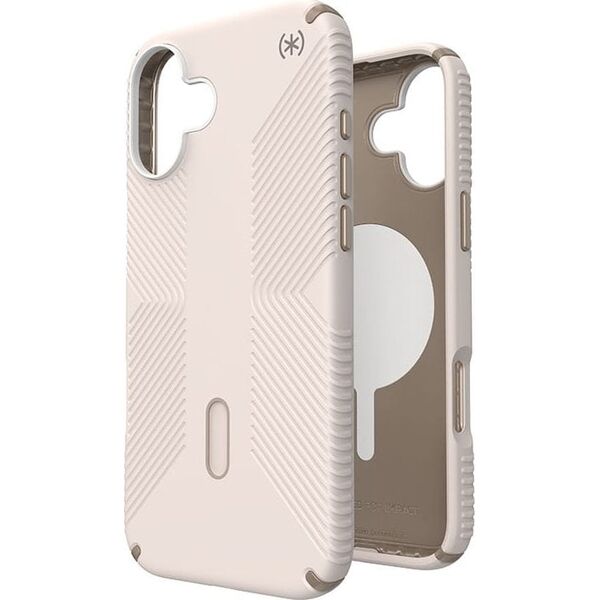 Speck Speck Presidio2 Grip ClickLock & MagSafe - Etui iPhone 16 Plus (Bleached Bone / Heirloom Gold / Hazel Brown)