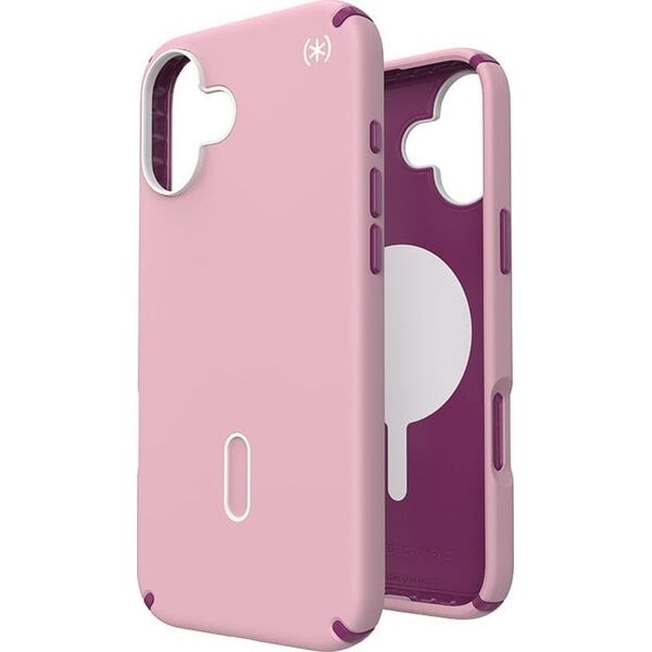 Speck Speck Presidio2 Pro ClickLock & MagSafe - Etui iPhone 16 Plus (Wednesday Pink / Boysenberry Purple / White)