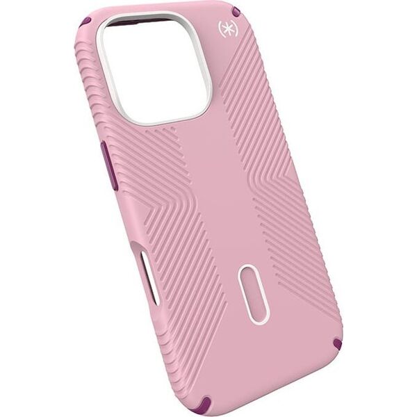Speck Speck Presidio2 Grip ClickLock & MagSafe - Etui iPhone 16 Pro (Wednesday Pink / Boysenberry Purple / White)