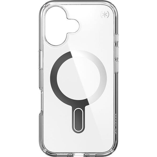 Speck Speck Presidio Perfect-Clear ClickLock & MagSafe - Etui iPhone 16 (Clear / Chrome Finish / Serene Silver)