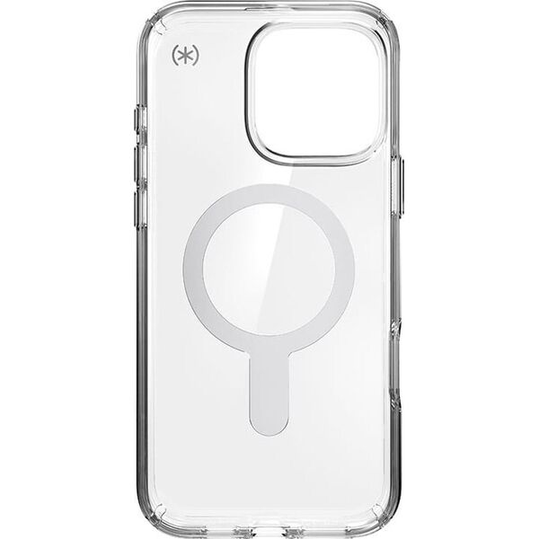 Speck Speck Presidio Perfect-Clear ClickLock & MagSafe - Etui iPhone 16 Pro Max (Clear / Chrome Finish / Serene Silver)
