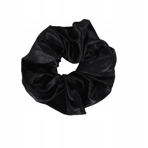 SISTER YOUNG_Lilu satynowa gumka do włosów scrunchie Black