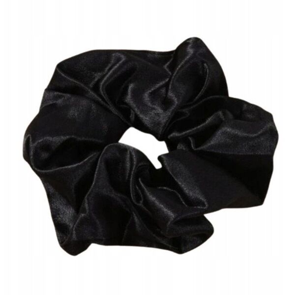 SISTER YOUNG_Lilu satynowa gumka do włosów scrunchie Black