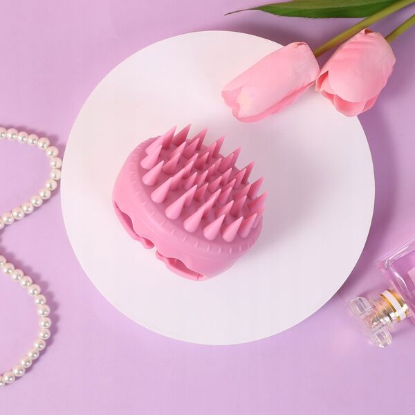 SISTER YOUNG_Aura Scalp Massager Shampoo Brush szczotka do masażu i mycia głowy Pink