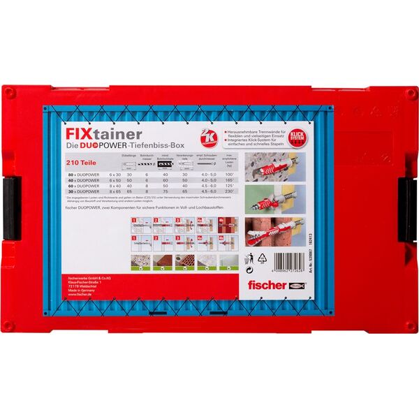 Fischer Zestaw kołków duopower 210 szt. (539867)