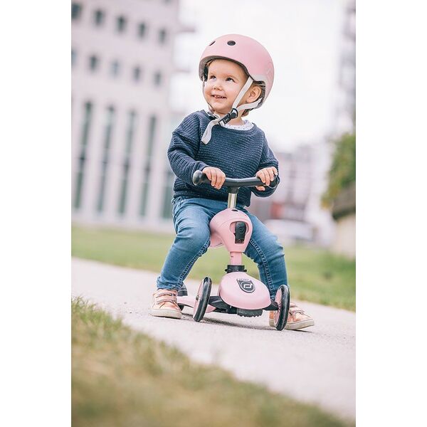 ScootAndRide Kask dla dzieci 1-5 lat Rose r. XXS-S (96323)