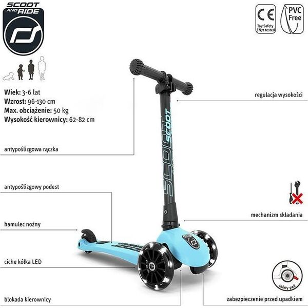 Hulajnoga Scoot and Ride Highwaykick 3 Blueberry (96356)