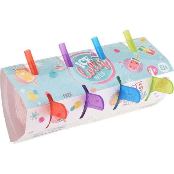 Excellent Houseware Foremka forma do lodów na patyku lody 4 szt stojak