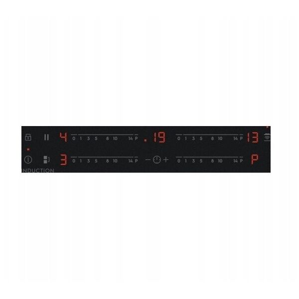 Electrolux 600 Series SaphirMatt  Hob2Hood  platums 59 cm  bez ramja  melna - Iebuvejama indukcijas plits virsma
