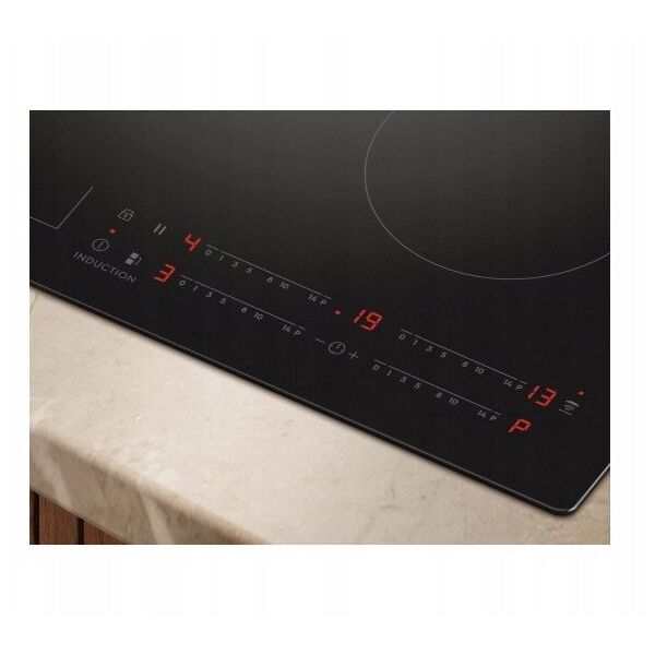 Electrolux 600 Series SaphirMatt  Hob2Hood  platums 59 cm  bez ramja  melna - Iebuvejama indukcijas plits virsma