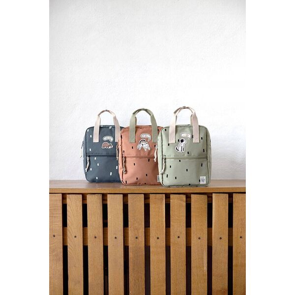 Lassig Mini Square Backpack Happy Prints Navy