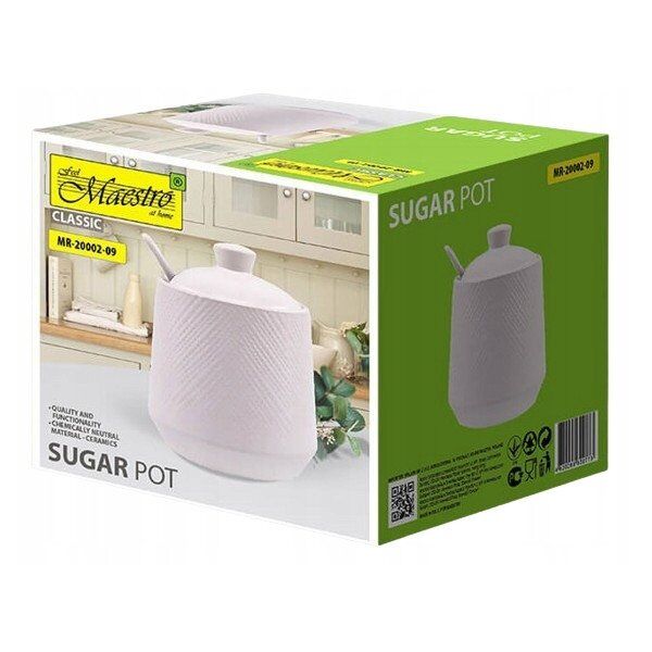 CERAMICZNA CUKIERNICA CUKIERNICZKA MAESTRO WHITE MR-20002-09