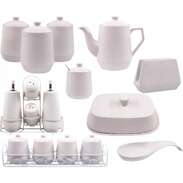 CERAMICZNA CUKIERNICA CUKIERNICZKA MAESTRO WHITE MR-20002-09