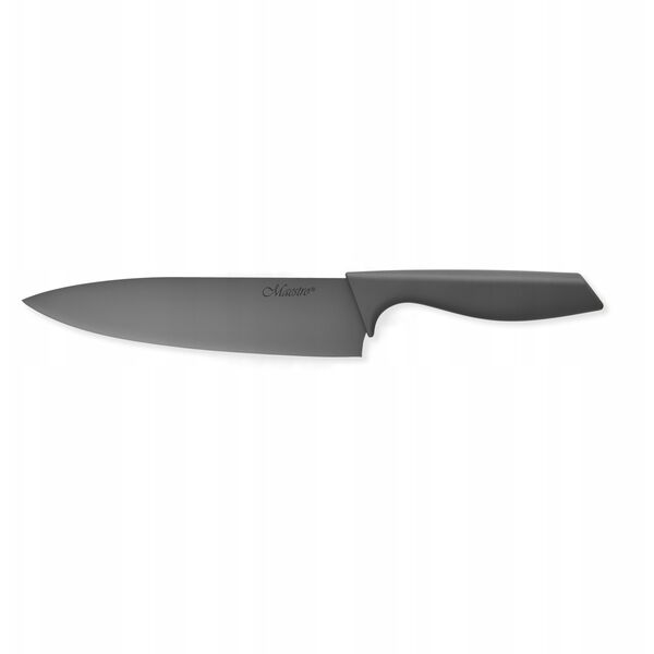 STALOWY NÓŻ SZEFA KUCHNI 20CM Z POWŁOKĄ CERAMICZNĄ NIEPRZYWIERAJĄCĄ POJEDYNCZY MAESTRO MR-1431