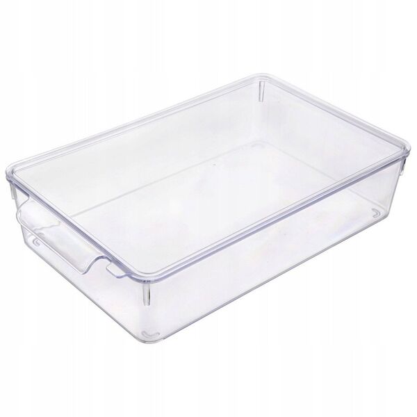 ORGANIZER DO LODÓWKI POJEMNIK Z POKRYWKĄ NA PRZYPRAWY PRODUKTY SPOŻYWCZE 32.5X20X7.5CM ORION 731633