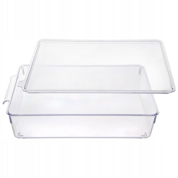 ORGANIZER DO LODÓWKI POJEMNIK Z POKRYWKĄ NA PRZYPRAWY PRODUKTY SPOŻYWCZE 32.5X20X7.5CM ORION 731633