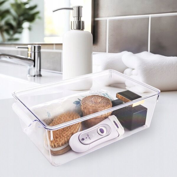 ORGANIZER DO LODÓWKI POJEMNIK Z POKRYWKĄ NA PRZYPRAWY PRODUKTY SPOŻYWCZE 32.5X20X7.5CM ORION 731633