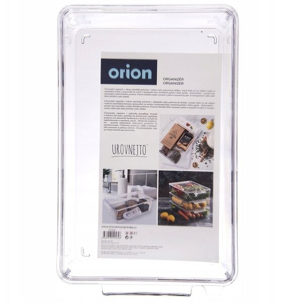 ORGANIZER DO LODÓWKI POJEMNIK Z POKRYWKĄ NA PRZYPRAWY PRODUKTY SPOŻYWCZE 32.5X20X7.5CM ORION 731633