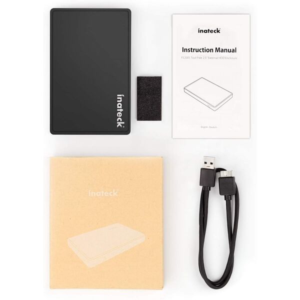 Inateck FE2005 Obudowa HDD/SSD Czarny 2.5"
