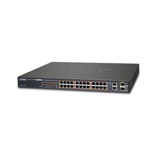 Switch Planet FGSW-2624HPS 24-portowy 24x PoE + 2 x Gigabit TP/SFP Combo
