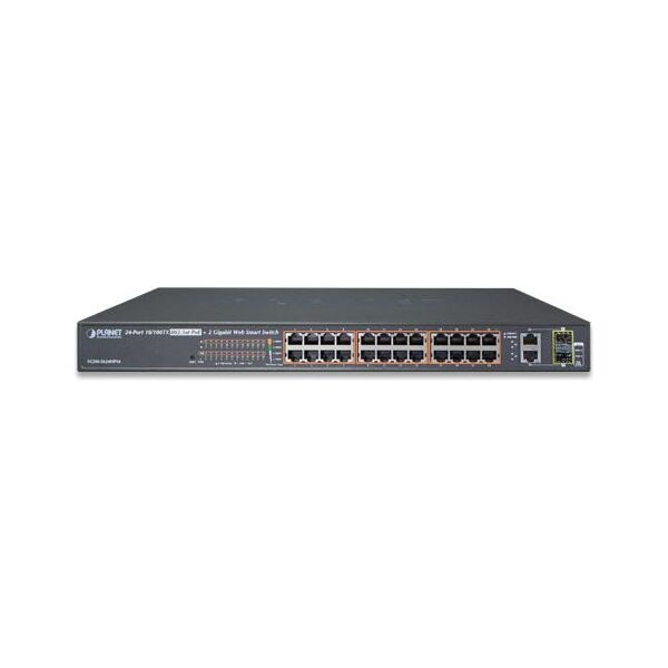 Switch Planet FGSW-2624HPS 24-portowy 24x PoE + 2 x Gigabit TP/SFP Combo