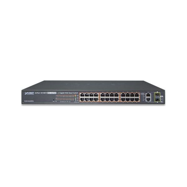 Switch Planet FGSW-2624HPS 24-portowy 24x PoE + 2 x Gigabit TP/SFP Combo
