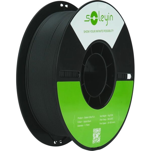 Filament Soleyin PLA Matte 1kg, black (3301010513)