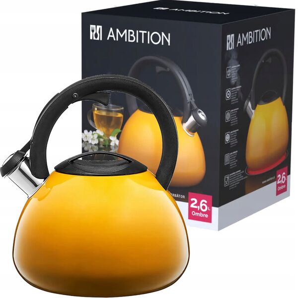 Virdulys su švilpuku Ombre 3 l garstyčių AMBITION