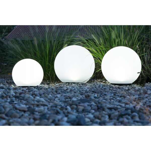 Heitronic Heitronic solar LED garden ball Boule 20cm wh - 35419 4000K IP44