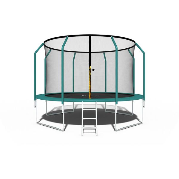 Trampolina ogrodowa Funfit Trampolina Ogrodowa Premium dla dzieci 374cm (12FT) z Siatką Wewnętrzną i Drabinką