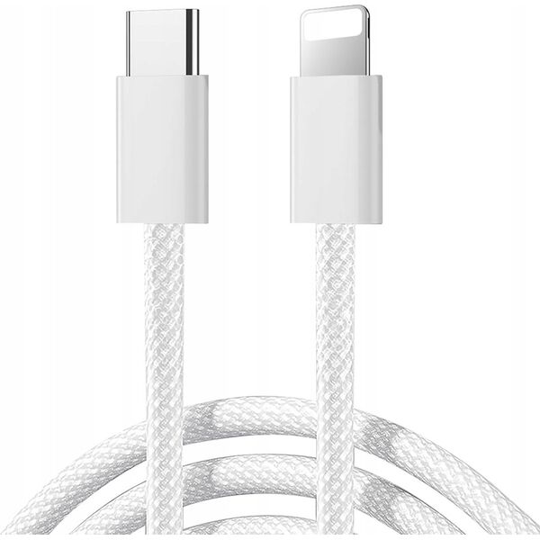 Kabel Joyroom S-A45 Ben Series 30W USB-C / Lightning w oplocie 1m biały