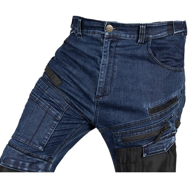 Spodnie robocze DENIM, wzmocnienia Oxford, granatowe, rozmiar S