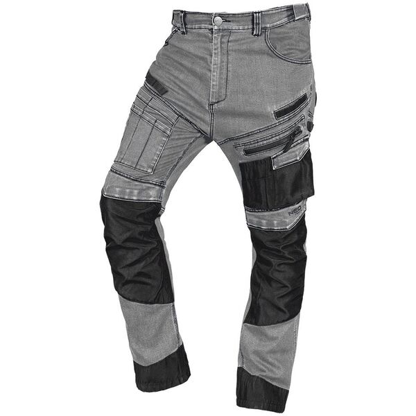 Spodnie robocze DENIM, wzmocnienia Oxford, szare, rozmiar L