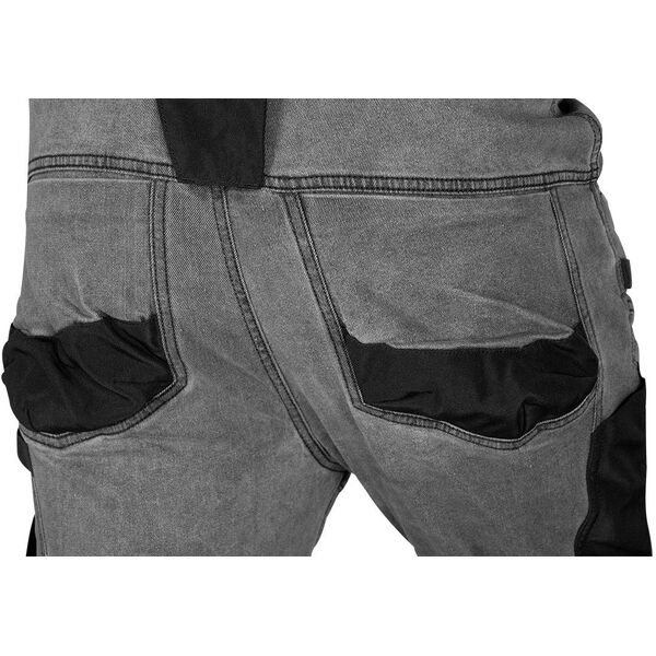 Spodnie robocze DENIM, wzmocnienia Oxford, szare, rozmiar L