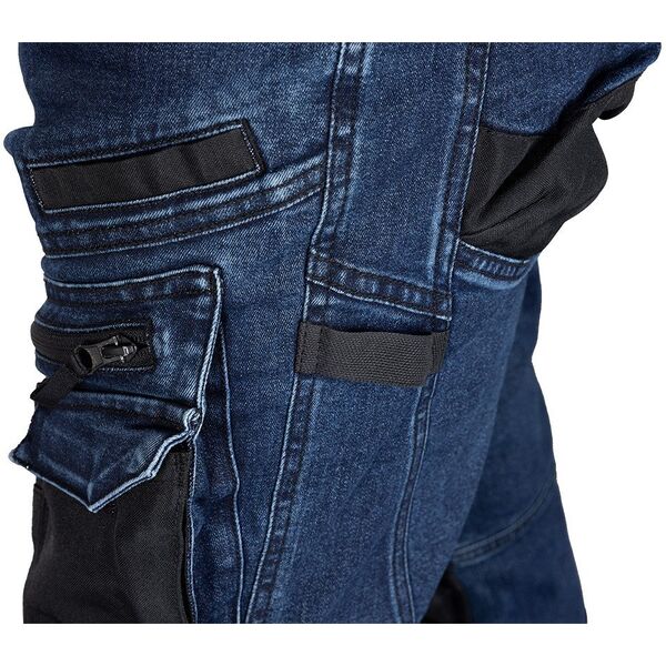 Spodnie robocze DENIM, wzmocnienia Oxford, granatowe, rozmiar XL