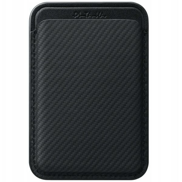 Portfel magnetyczny PITAKA Woven Wallet MagSafe do telefonu czarno szary