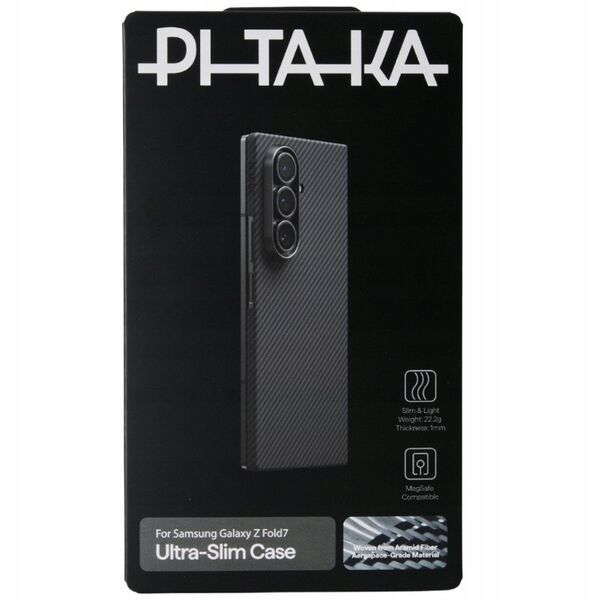 Etui PITAKA Ultra-Slim MagSafe do Samsung Galaxy Z Fold7 czarno szary