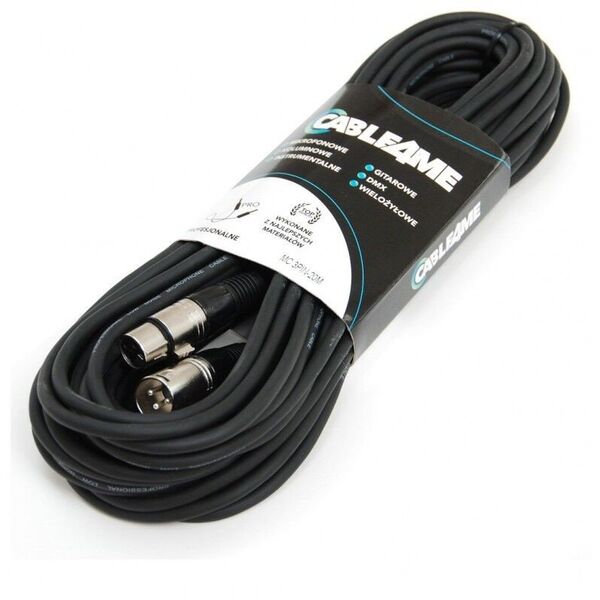 CABLE4ME kabel mikrofonowy sygnałowy XLR/XLR 20m
