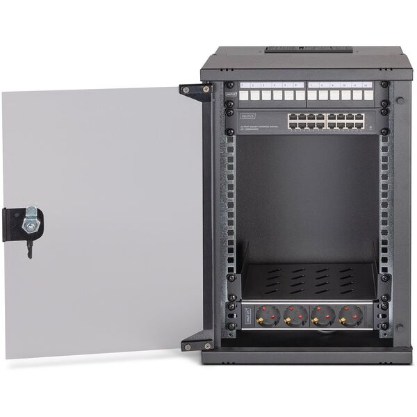 DIGITUS Netzwerk-Set 254 mm (10") - 9HE, 315x300 mm (BxT) sw
