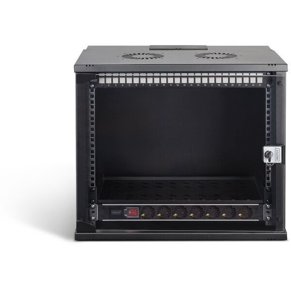 DIGITUS Netzwerk-Set 483 mm (19") - 9HE, 540x400 mm (BxT) sw