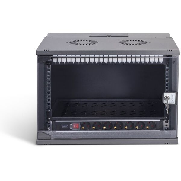 DIGITUS Netzwerk-Set 483 mm (19") - 7HE, 540x400 mm (BxT) sw